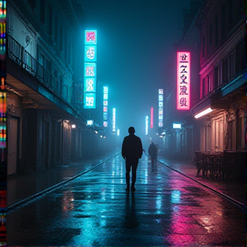 霓虹睡不着的街