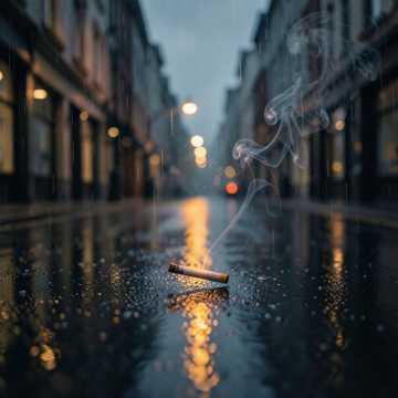 This cigarette is my only line