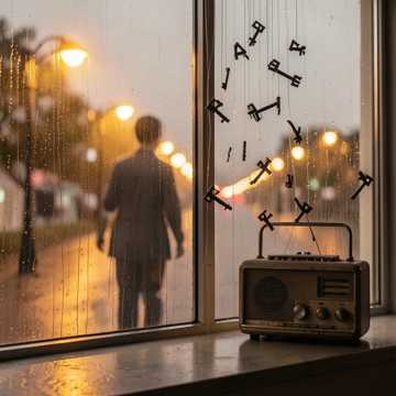 琴键雨幕里写了一半的名字