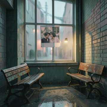 旧窗边等一个雨