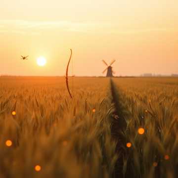 麦田里的蝴蝶结