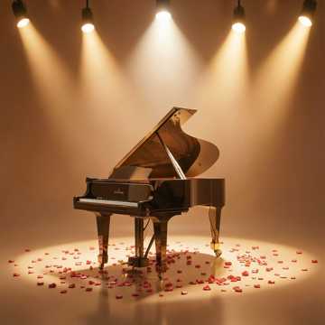 泪光炸裂在聚光灯下