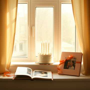 窗台蜡烛