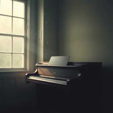 旧钢琴键上的光