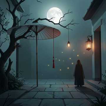 半盏流萤照空庭