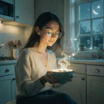 月光下的老花镜