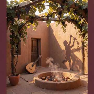 葡萄架下的热瓦普