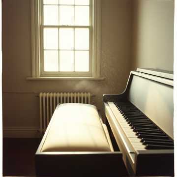 灰钢琴上的空位