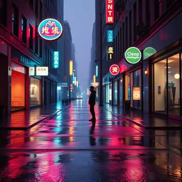 霓虹未眠人