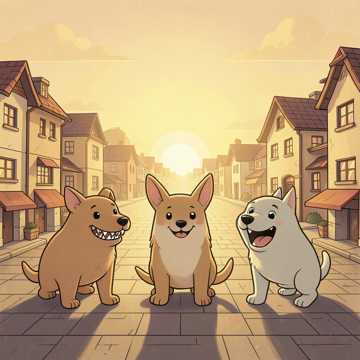 村长家有三条狗