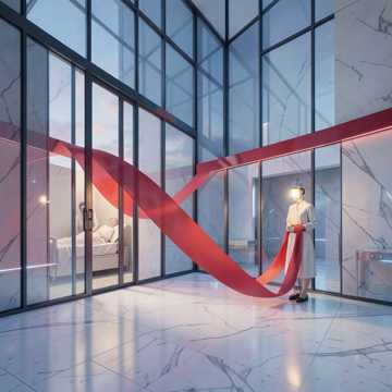 新时代红色抒情主旋律 / 通俗民族融合颂歌，钢琴主旋律 + 小提琴弦乐铺底 + 轻柔长笛 + 温和铜管点缀 + 舒缓轻柔架子鼓，清澈民族女中音 / 大气通俗男高