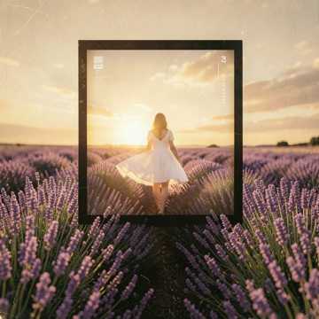 参考赵雷的歌曲《成都》，写一首抒情的民谣怀旧风的歌曲《花海姑娘》，60BPM，6/8拍子，慢速演唱。双木吉他原声吉他伴奏，前奏间奏和尾奏SOLO30秒。男声普通