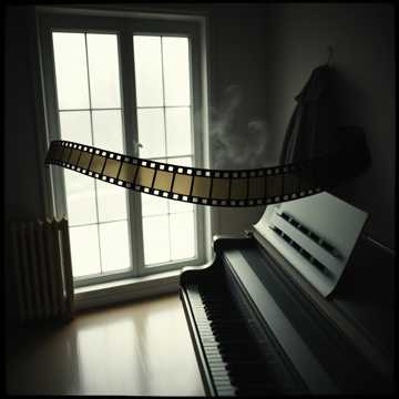 黑白底片静静转