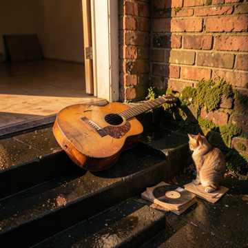 木吉他低语着旧街巷