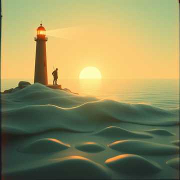 守灯塔的牧风人