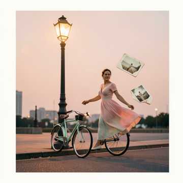 蝉声化在旧单车