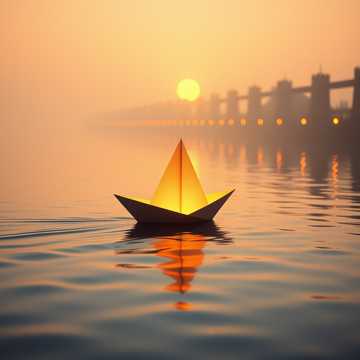 纸船和晨光