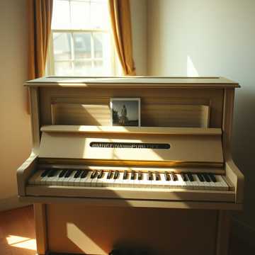 钢琴上的旧照片