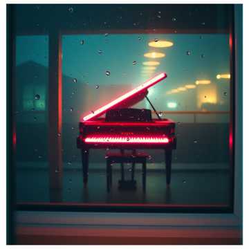 碎在琴键上的光