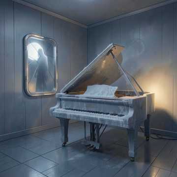 碎镜里的旧钢琴