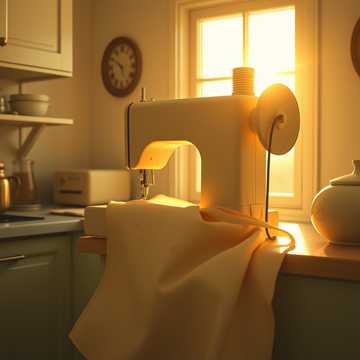 布谷声里绣围裙