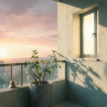 阳台上的第22个黄昏