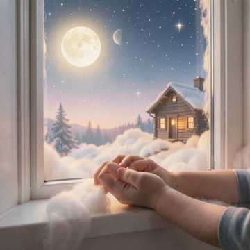 牵着小手数星光