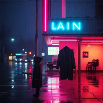 霓虹倒数落雨天