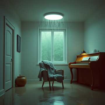 雨声穿过空房间