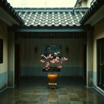 旧檐听雨
