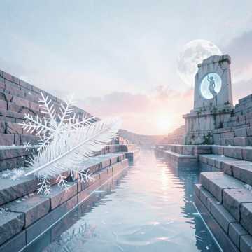 山河雪落成羽