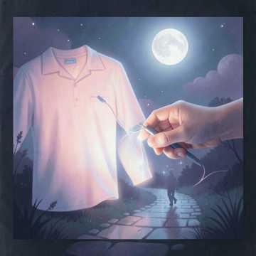 缝在衬衫的月光