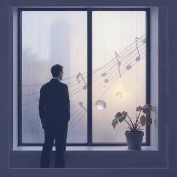 雨丝压窗