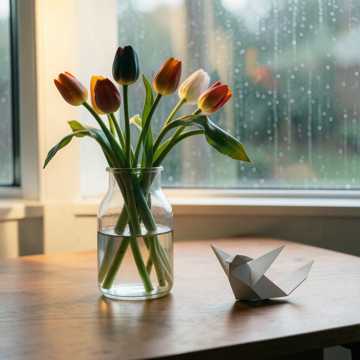 Wilted Tulips in the