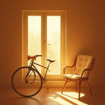 蝴蝶结系到斜阳里