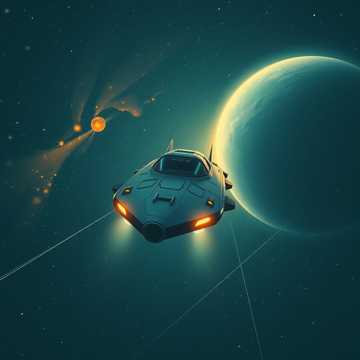 宇宙的旅程充满着风险，会遇到各种险阻永不放弃，用一生的时间去求索未知的宇宙