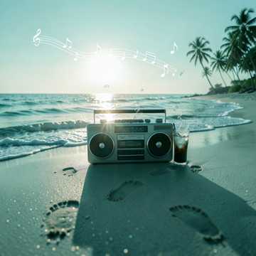 踏浪的汽水泡泡