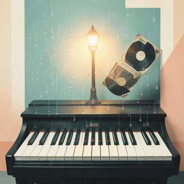 琴键夹层未戳破的雨