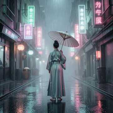 烟雨电鼓楼