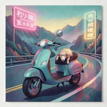 电动车被羊啃掉坐垫咯