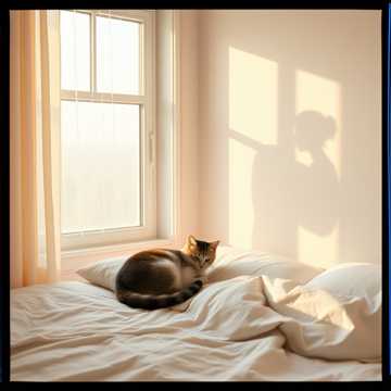 晨光贴在你睫毛上