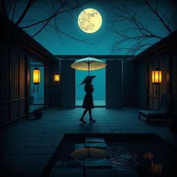 月照西楼 影摇晃