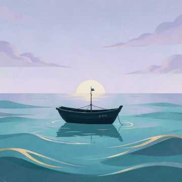 潮声抚平的海岸