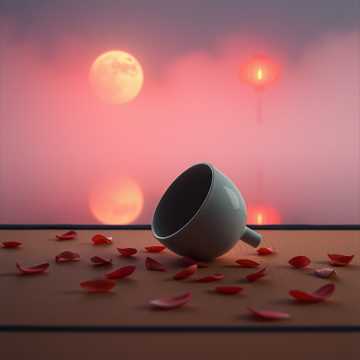 半盏烈酒浸落花