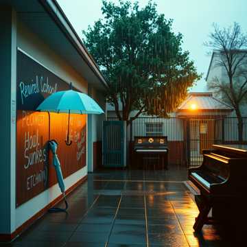 那年夏天的雨，融化的冰淇淋