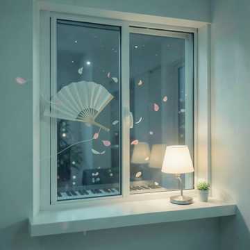 清风停靠在窗台