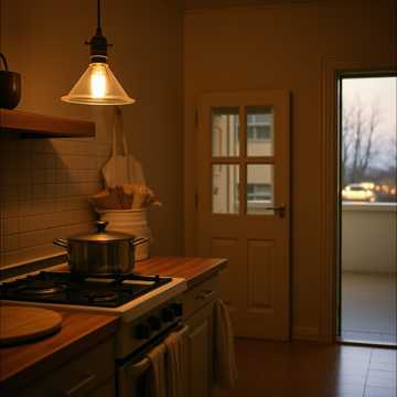 灶台上未凉的汤