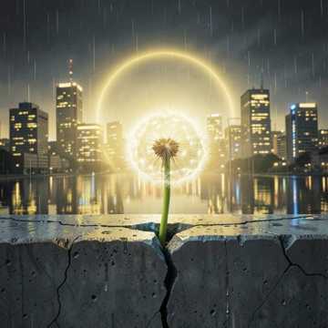 钢筋水泥里的蒲公英