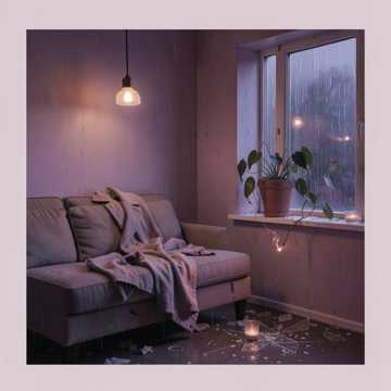 碎玻璃沾湿的烟