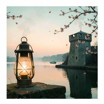 篱笆墙下杏花迟